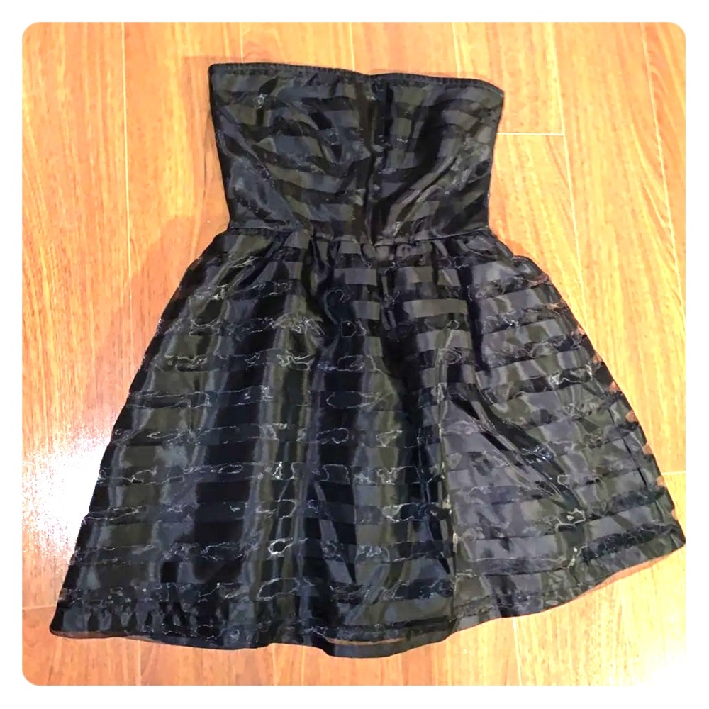 Black Strapless Cupcake Dress